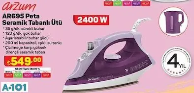 ARZUM SERAMİK TABANLI ÜTÜ ARZUM SERAMİK TABANLI ÜTÜ